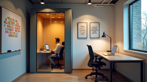 Optimisez votre bureau avec une cabine acoustique efficace